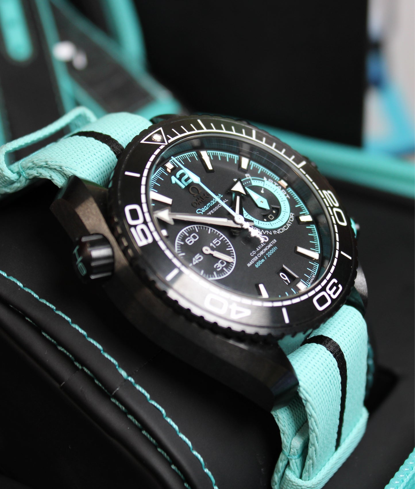 Omega Seamaster Planet Ocean Chronograph Entz Deep Black 215.92.46.51.01.003