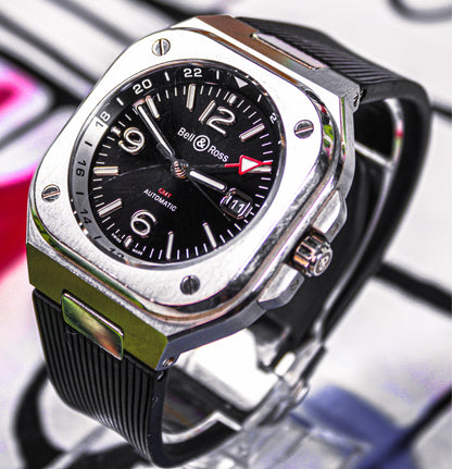 Bell & Ross BR05-GMT BR05G-BL-ST/STB